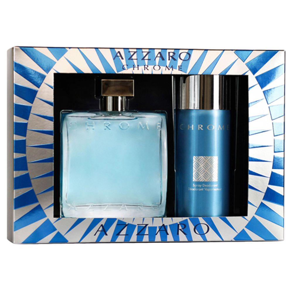 Kit Coffret Azzaro Chrome EDT 100ml + Desodorante 150ml