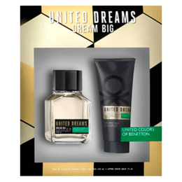 Kit Coffret Benetton Dream Big for Men Masculino EDT 80ml + Loção Pós-barba