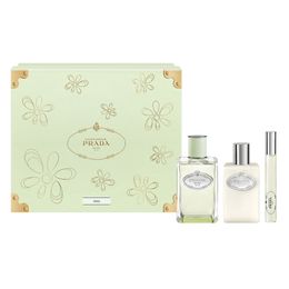 Kit Coffret Les Infusion de Prada Iris Feminino EDP 100 ml + Body Lotin 100 ml + Caneta 10 ml