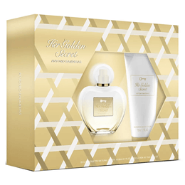 Kit Coffret Antonio Banderas Her Golden Secret EDT + Loção Corporal