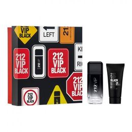 Kit Coffret Carolina Herrera 212 Vip Black Masculino EDP 100Ml + Shower Gel 100Ml