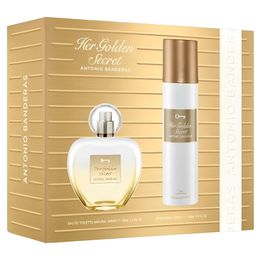 Kit Coffret Antonio Banderas Her Golden Secret EDT 80ml + Desodorante 150ml - 2022