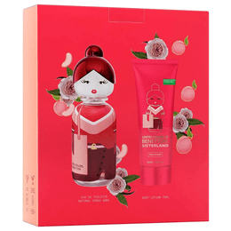 Kit Coffret Benetton Sisterland Red Rose EDT 80ml + Body Lotion 75ml
