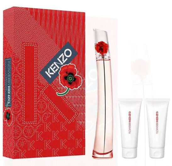 KIT SINGLE COMPLETE BOX（KIT SINGLE全27種） Kit Coffret Kenzo Flower L'Absolue EDP 100ml + 2x Body Milk 75ml