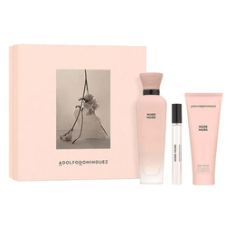 Kit Coffret Adolfo Dominguez Nude Musk EDP 120ml + Body Lotion 100ml + Travel Size 10ml