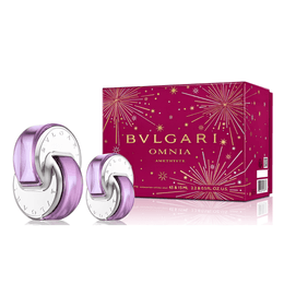 Kit Coffret Bvlgari Omnia Amethyste EDT 100ml + Mini EDT 15ml