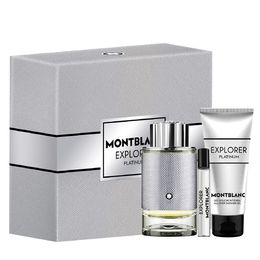 Kit Coffret Montblanc Explorer Platinum 100ml EDP + Shower Gel 100ml + Mini 7,5ml