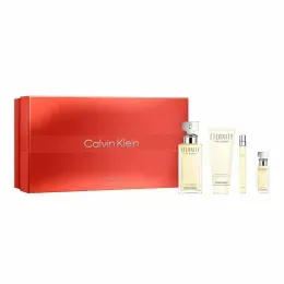 Kit Coffret Calvin Klein Eternity For Her EDP 100ml + Body Lotion 100ml + Mini 15ml + Travel Size 10ml