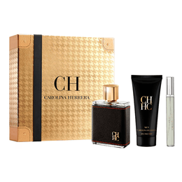 Kit Coffret Carolina Herrera CH Men EDT 100ml + After Shave 100ml + Trave Shave 10ml